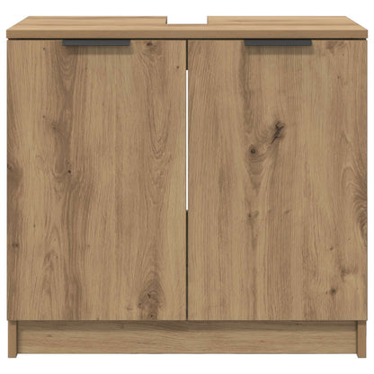 vidaXL Bathroom Cabinet Artisan Oak 64.5 x 33.5 x 59 cm 6