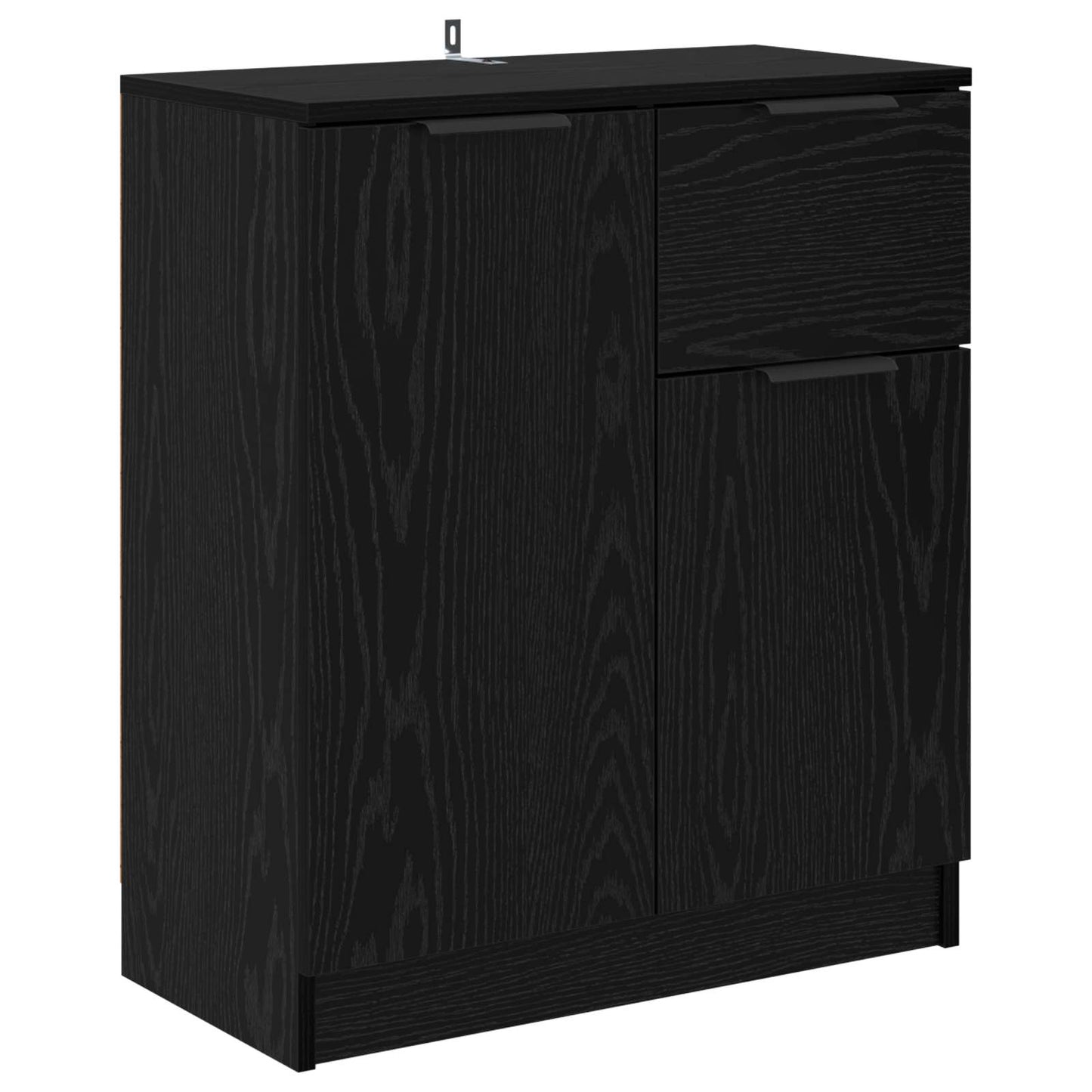 vidaXL Sideboard Black Oak 60 x 30 x 70 cm Engineered Wood 2