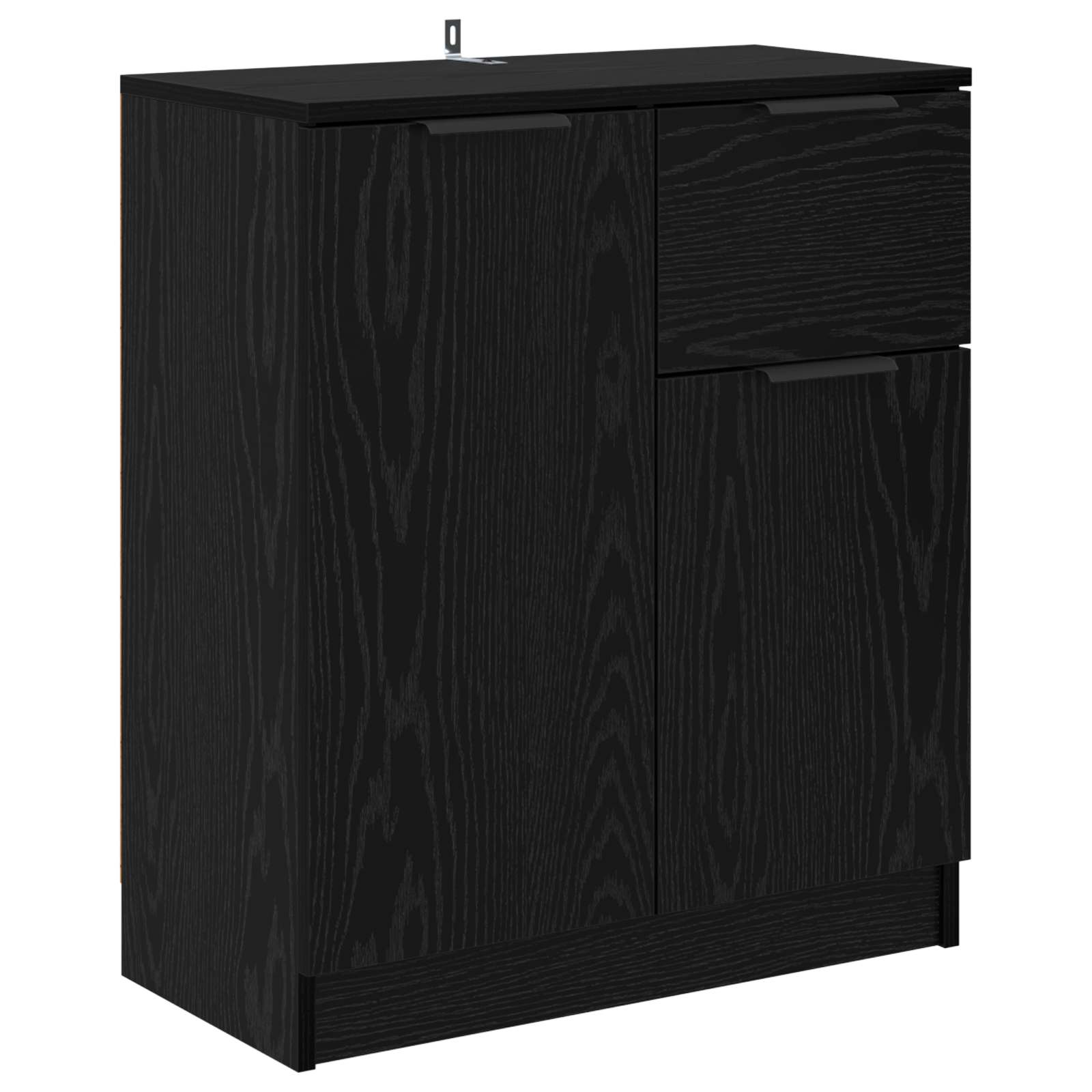 vidaXL Sideboard Black Oak 60 x 30 x 70 cm Engineered Wood 2