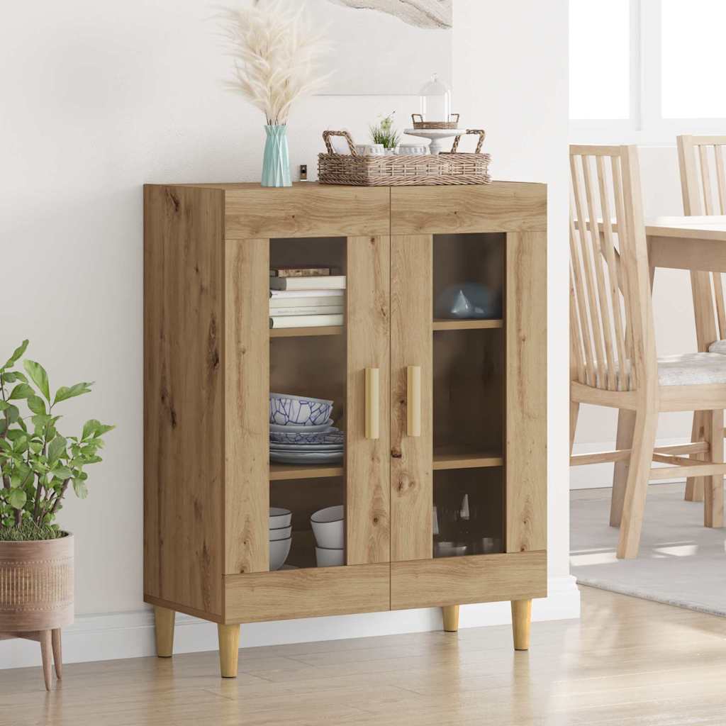 vidaXL Sideboard Artisan Oak 69.5 x 34 x 90 cm Engineered Wood 1