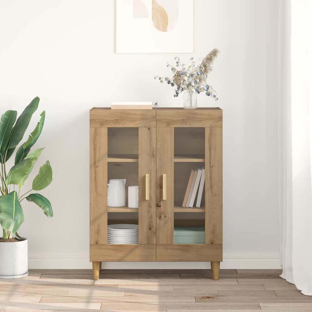 vidaXL Sideboard Artisan Oak 69.5 x 34 x 90 cm Engineered Wood 4