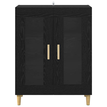 vidaXL Sideboard Black Oak 69.5 x 34 x 90 cm Engineered Wood 6