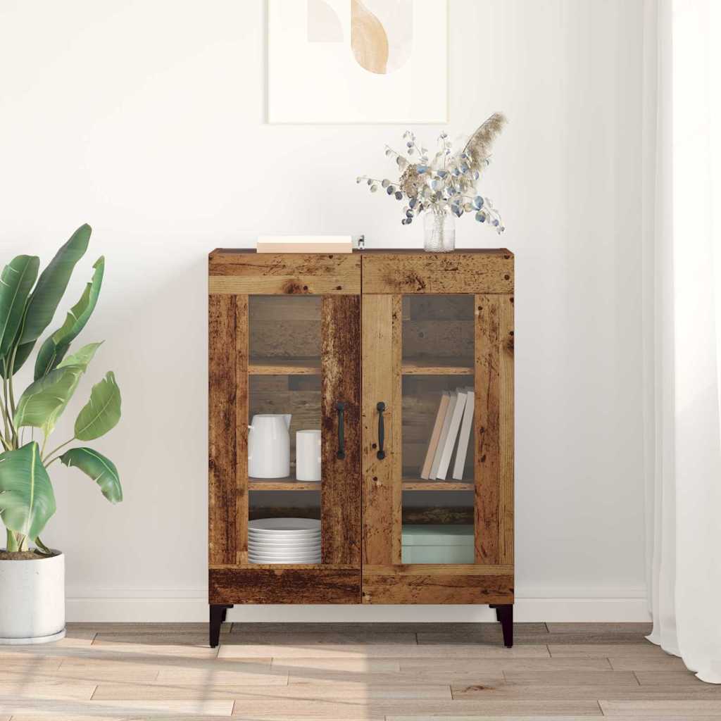 vidaXL Sideboard Old Wood 69.5 x 34 x 90 cm Engineered Wood and Iron 4