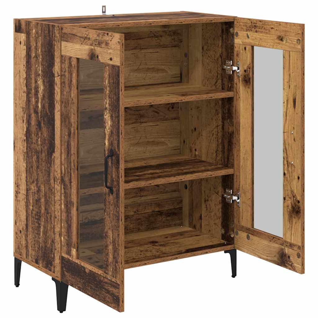 vidaXL Sideboard Old Wood 69.5 x 34 x 90 cm Engineered Wood and Iron 5