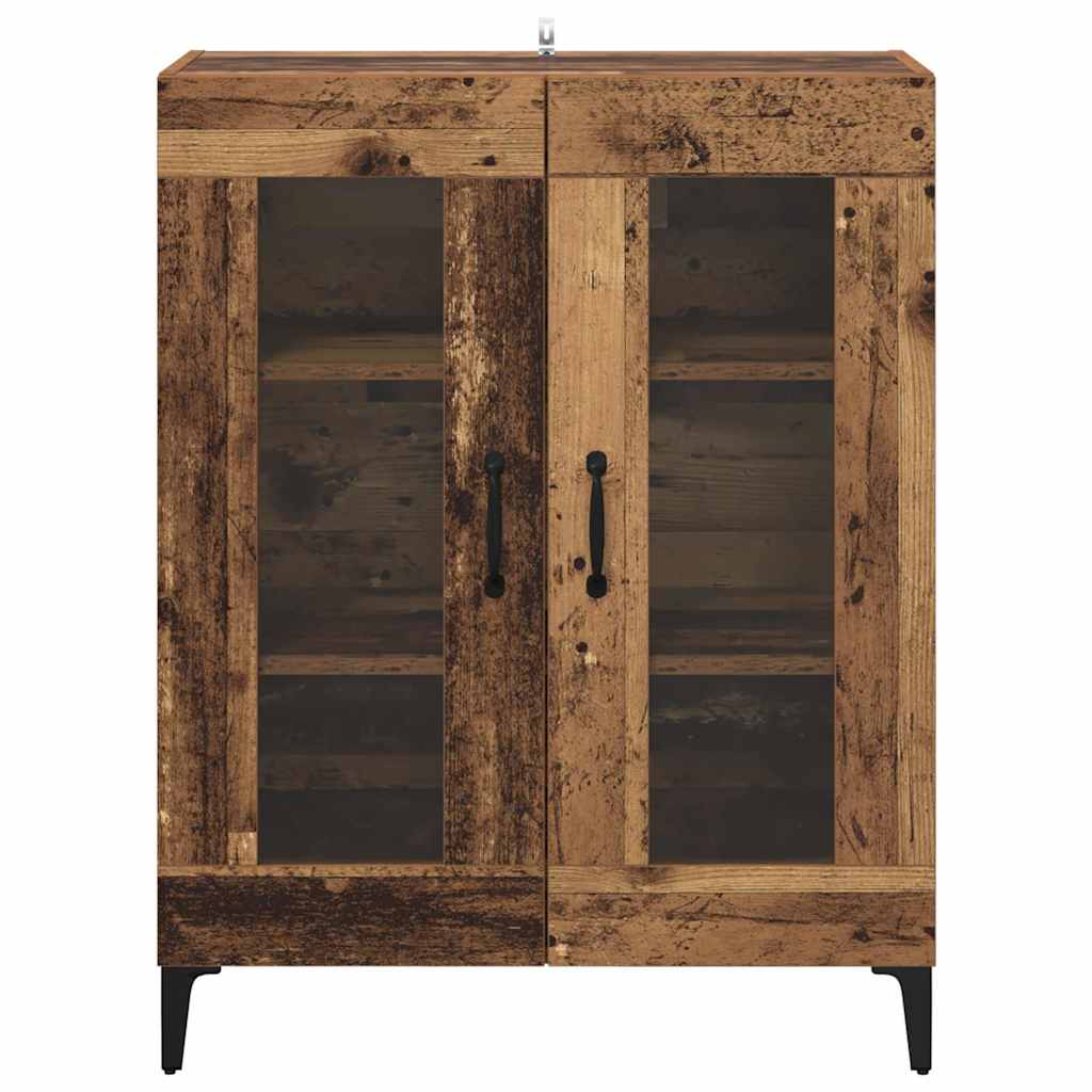 vidaXL Sideboard Old Wood 69.5 x 34 x 90 cm Engineered Wood and Iron 6