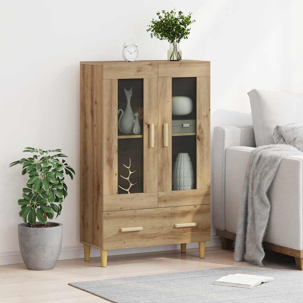 vidaXL Highboard Artisan Oak 70 x 31 x 115 cm Engineered Wood 4