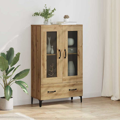 vidaXL Highboard Artisan Oak 70 x 31 x 115 cm Engineered Wood and Iron 1