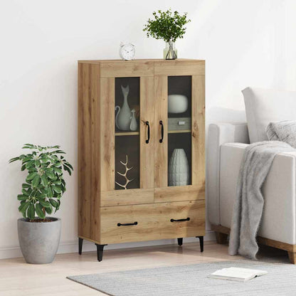 vidaXL Highboard Artisan Oak 70 x 31 x 115 cm Engineered Wood and Iron 4