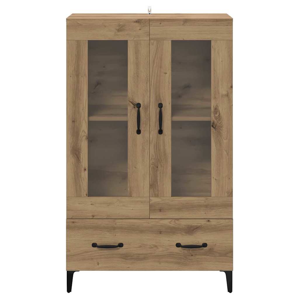 vidaXL Highboard Artisan Oak 70 x 31 x 115 cm Engineered Wood and Iron 6