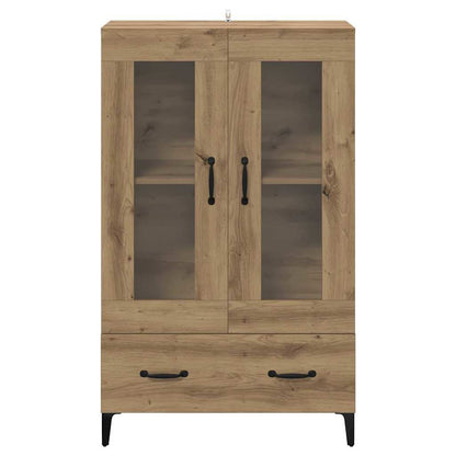 vidaXL Highboard Artisan Oak 70 x 31 x 115 cm Engineered Wood and Iron 6