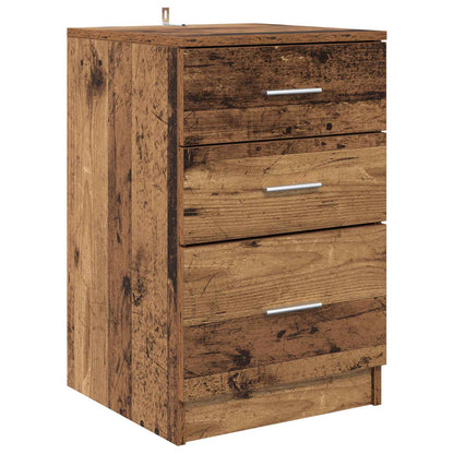 vidaXL Bedside Cabinet Old Wood 40 x 40 x 63 cm Engineered Wood 2