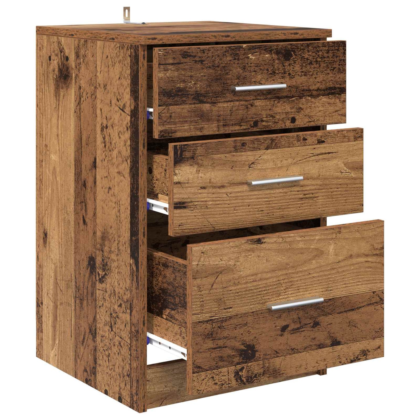 vidaXL Bedside Cabinet Old Wood 40 x 40 x 63 cm Engineered Wood 5