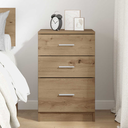 vidaXL Bedside Cabinet Artisan Oak 40 x 40 x 63 cm Engineered Wood 4