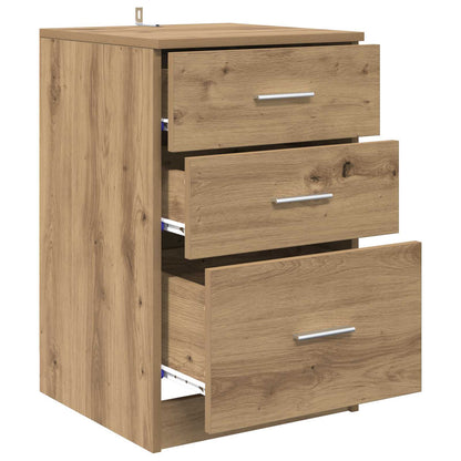 vidaXL Bedside Cabinet Artisan Oak 40 x 40 x 63 cm Engineered Wood 5