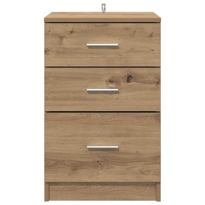 vidaXL Bedside Cabinet Artisan Oak 40 x 40 x 63 cm Engineered Wood 6