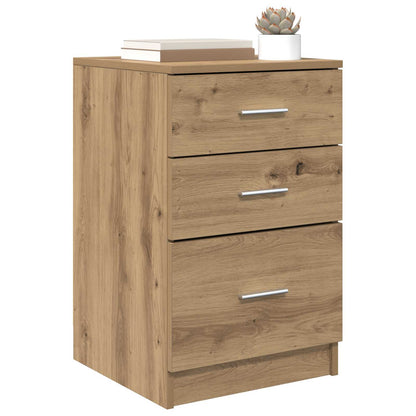 vidaXL Bedside Cabinet Artisan Oak 40 x 40 x 63 cm Engineered Wood 3