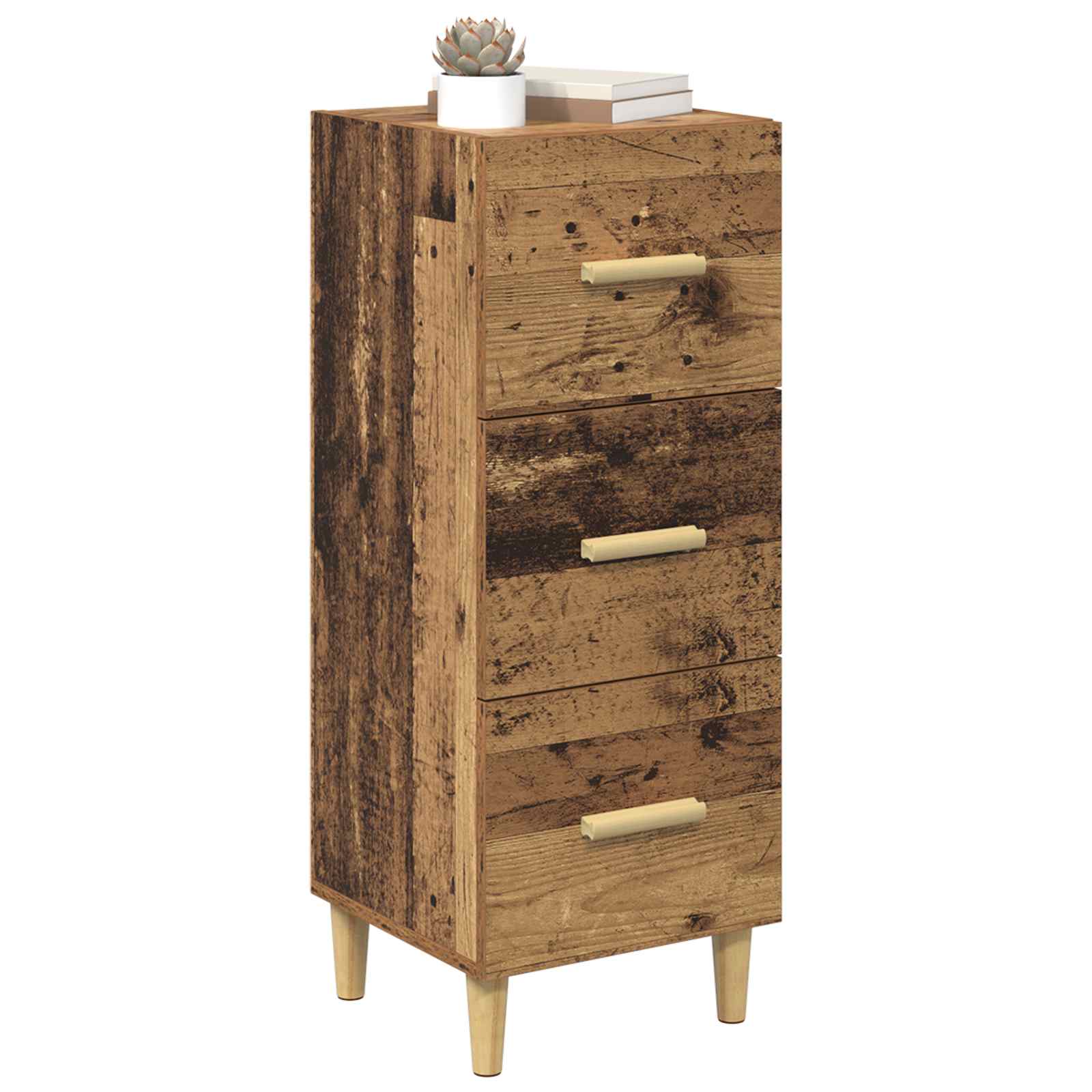 vidaXL Sideboard Old wood 34.5 x 34 x 90 cm Engineered Wood 3