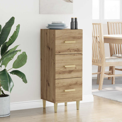 vidaXL Sideboard Artisan oak 34.5 x 34 x 90 cm Engineered Wood 4