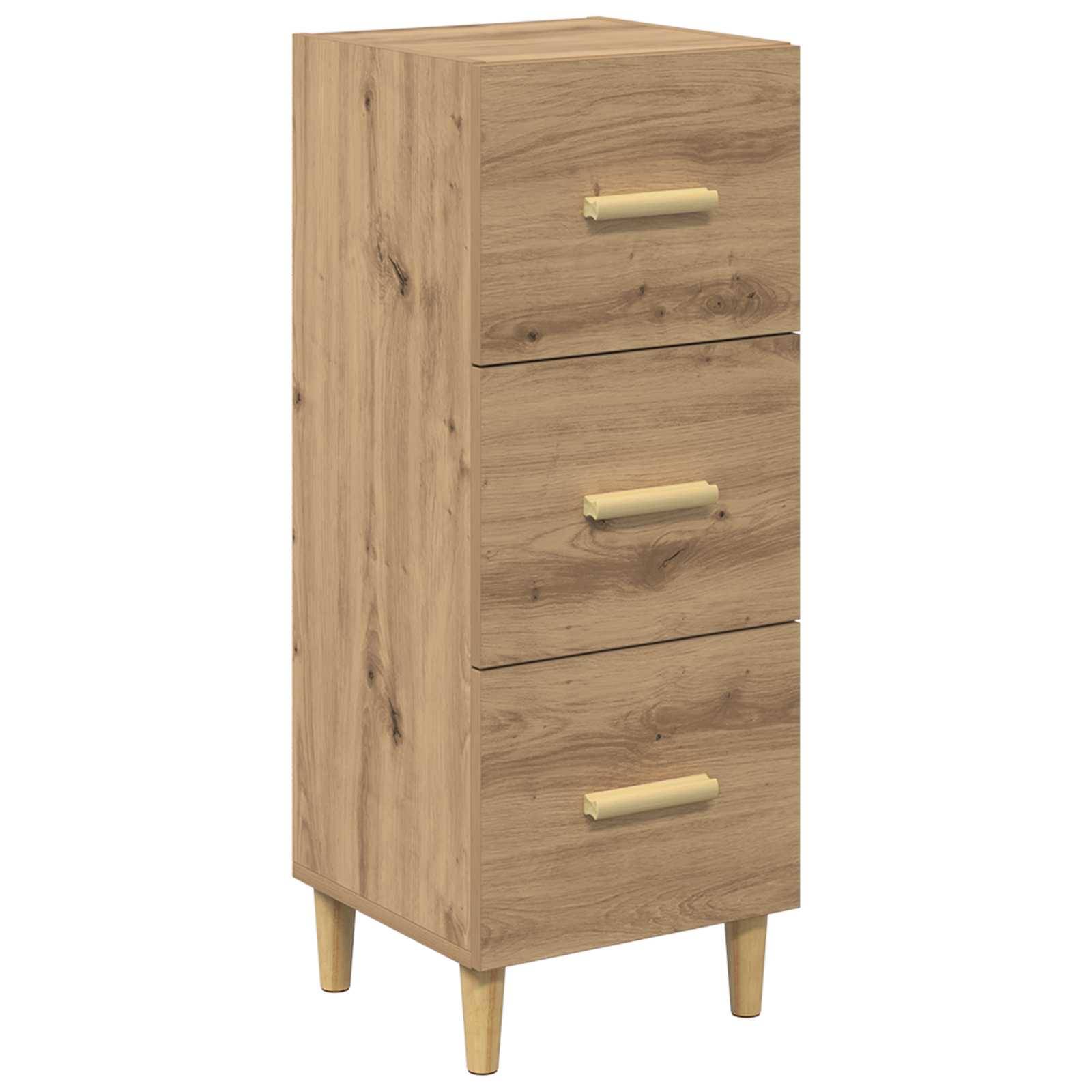 vidaXL Sideboard Artisan oak 34.5 x 34 x 90 cm Engineered Wood 2