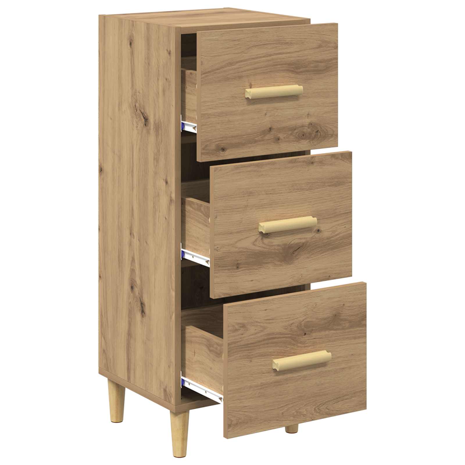 vidaXL Sideboard Artisan oak 34.5 x 34 x 90 cm Engineered Wood 5