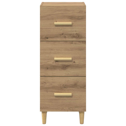 vidaXL Sideboard Artisan oak 34.5 x 34 x 90 cm Engineered Wood 6