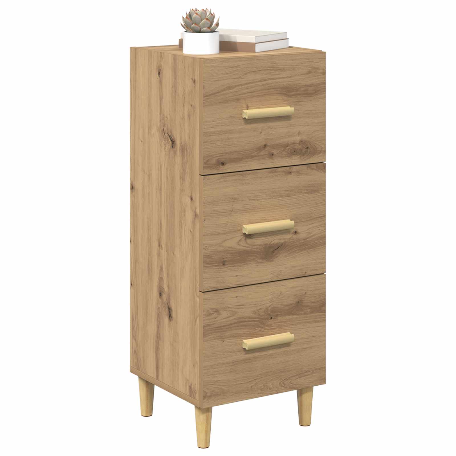 vidaXL Sideboard Artisan oak 34.5 x 34 x 90 cm Engineered Wood 3