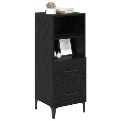 vidaXL Sideboard Black oak 34 x 34.5 x 90 cm Engineered Wood 3