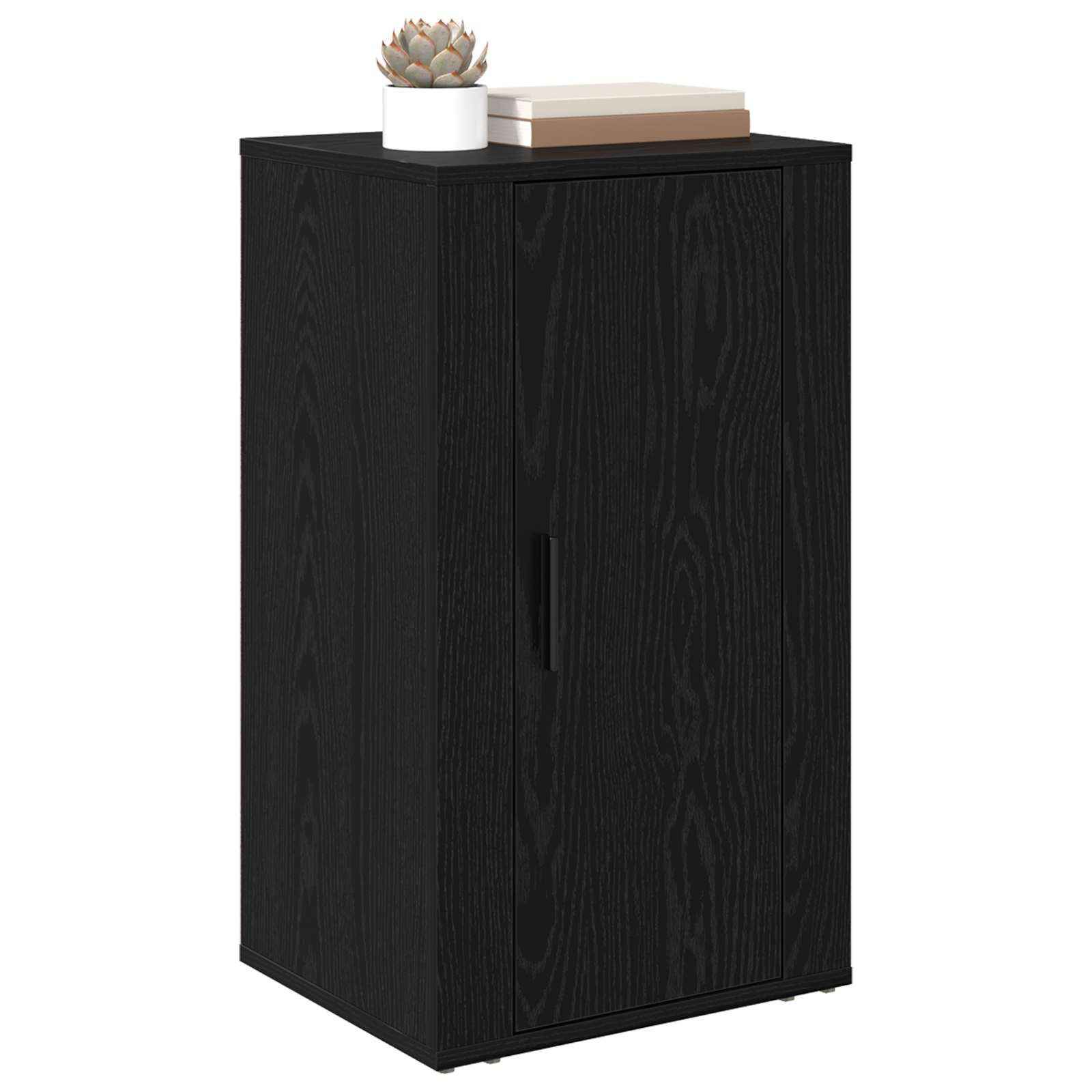 vidaXL Sideboard Black Oak 40 x 33 x 70 cm Engineered Wood 3
