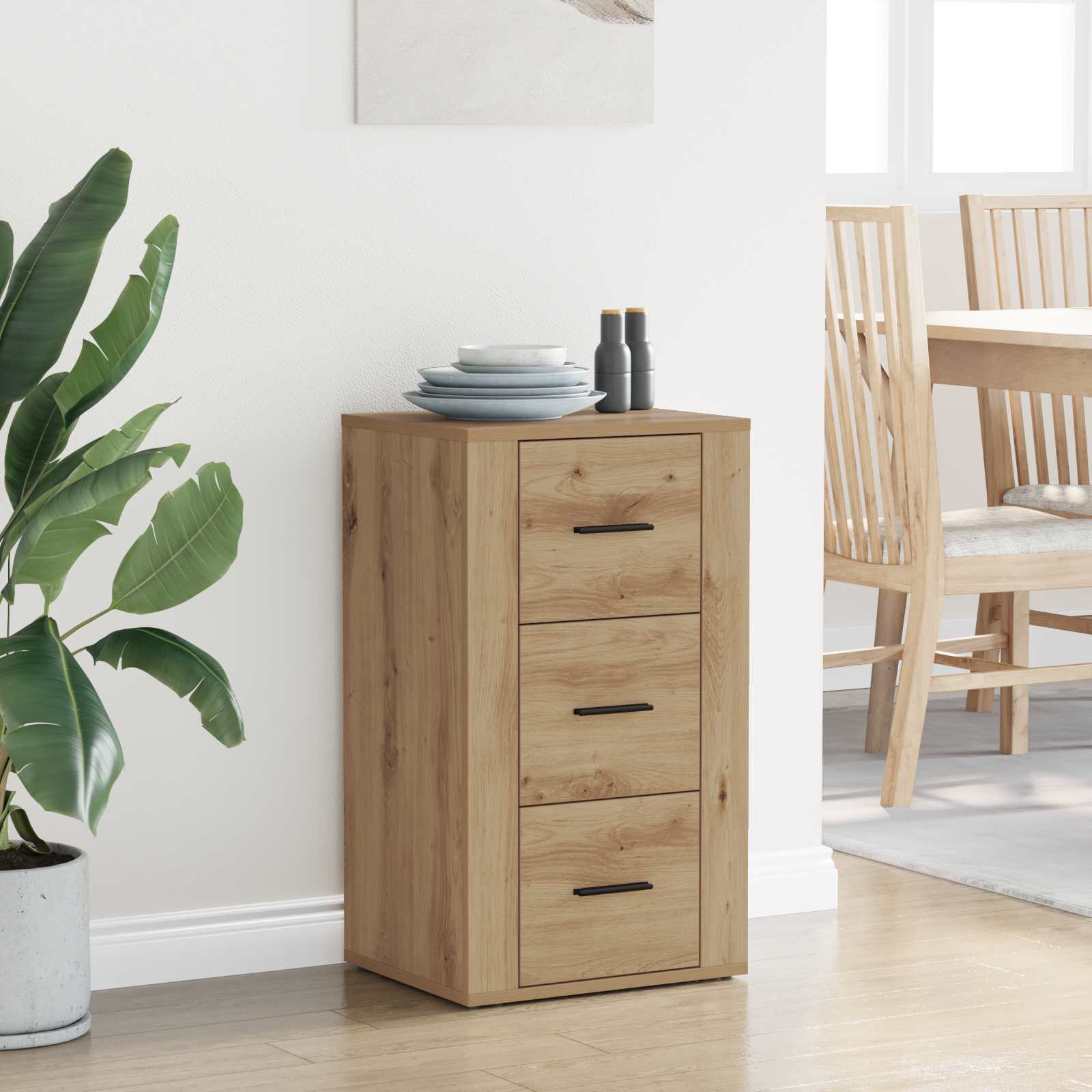 vidaXL Sideboard Artisan Oak 40 x 33 x 70 cm Engineered Wood 4