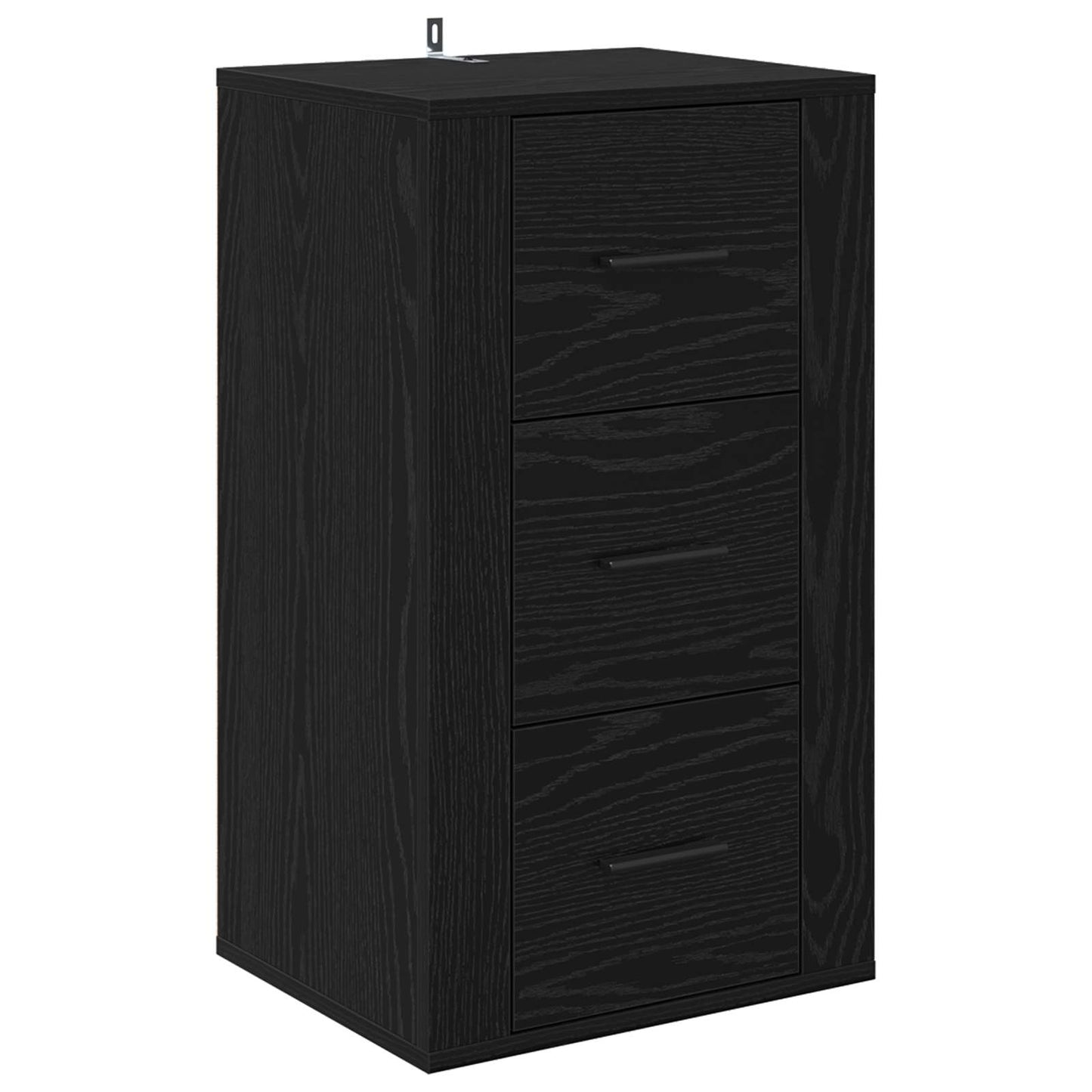 vidaXL Sideboard Black Oak 40 x 33 x 70 cm Engineered Wood 2