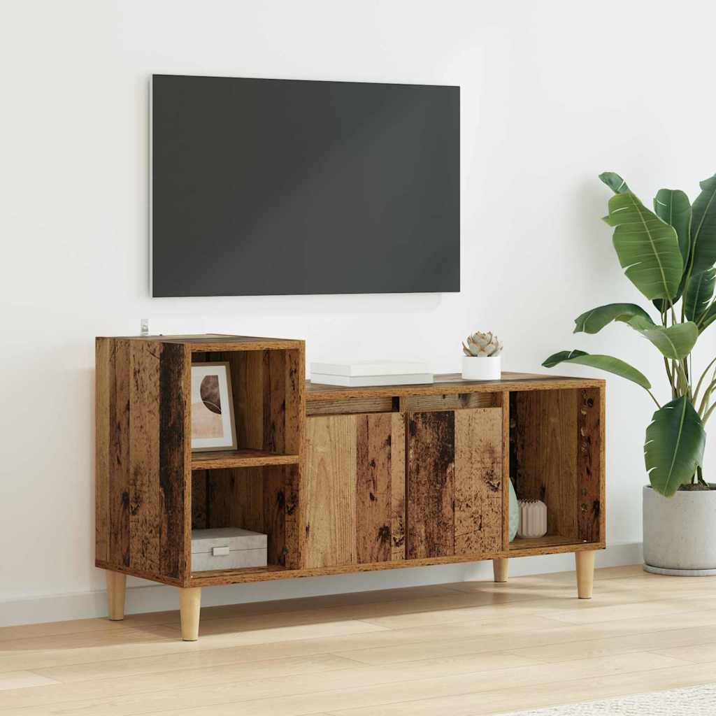 vidaXL TV Cabinet 100 x 35 x 55 cm Old Wood Engineered Wood 1