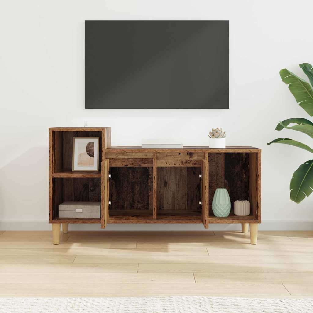 vidaXL TV Cabinet 100 x 35 x 55 cm Old Wood Engineered Wood 4