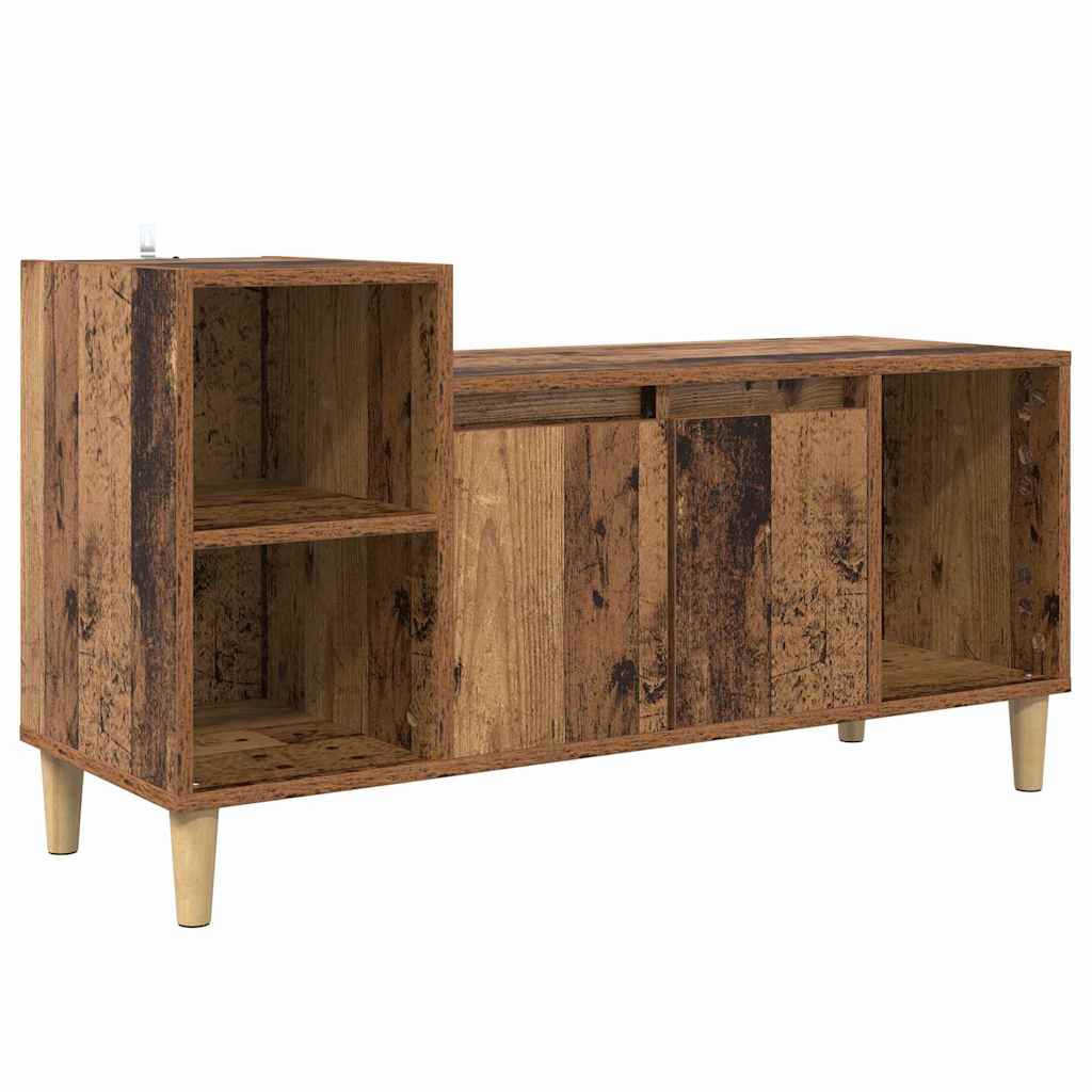 vidaXL TV Cabinet 100 x 35 x 55 cm Old Wood Engineered Wood 2