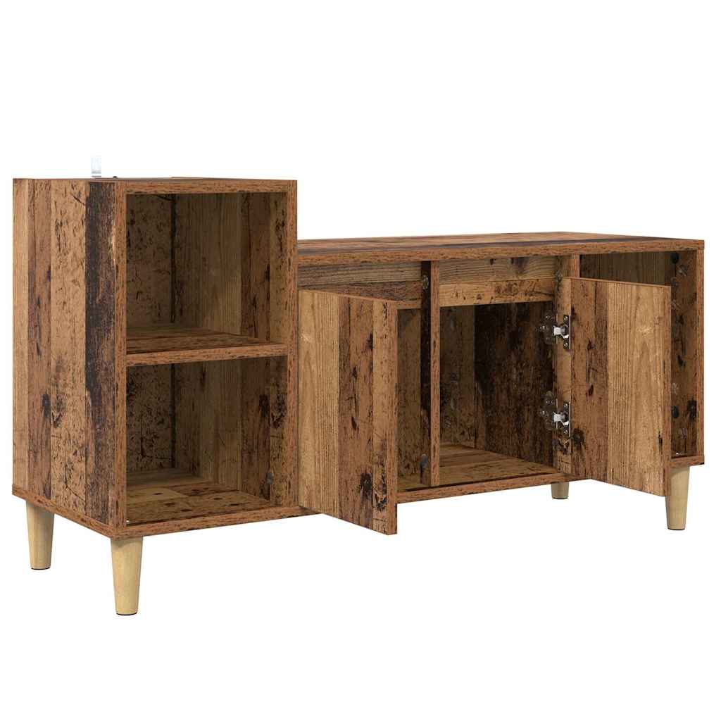vidaXL TV Cabinet 100 x 35 x 55 cm Old Wood Engineered Wood 5