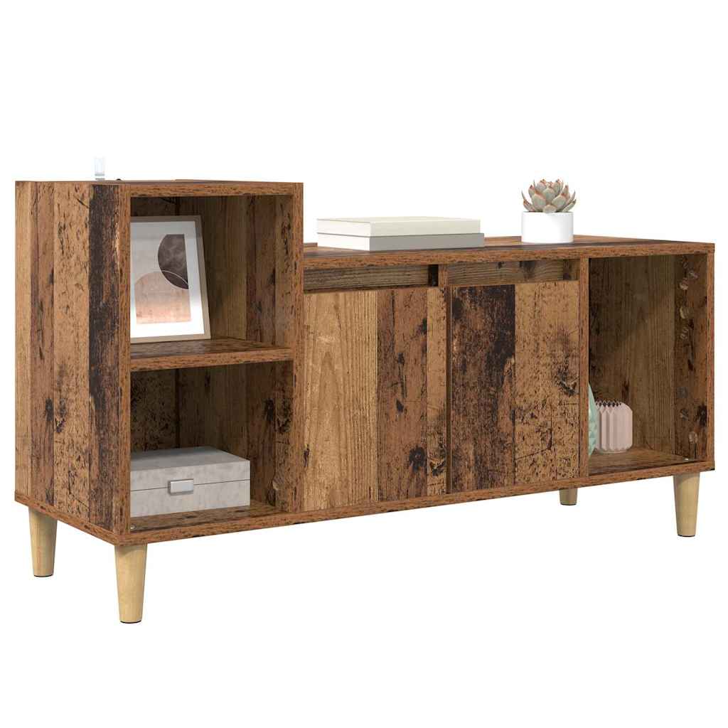 vidaXL TV Cabinet 100 x 35 x 55 cm Old Wood Engineered Wood 3