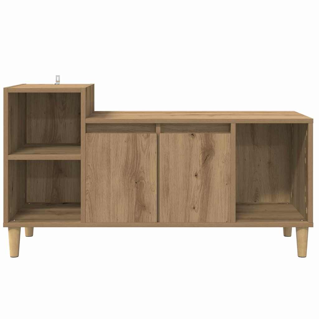 vidaXL TV Cabinet 100 x 35 x 55 cm Artisan Oak Engineered Wood 6