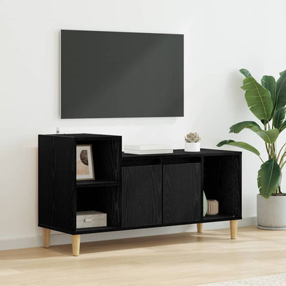 vidaXL TV Cabinet 100 x 35 x 55 cm Black Oak Engineered Wood 1