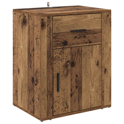 vidaXL Bedside Cabinet Old Wood 35 x 50 x 60 cm Engineered Wood 2
