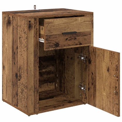 vidaXL Bedside Cabinet Old Wood 35 x 50 x 60 cm Engineered Wood 5