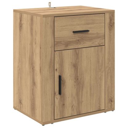 vidaXL Bedside Cabinet Artisan Oak 35 x 50 x 60 cm Engineered Wood 2