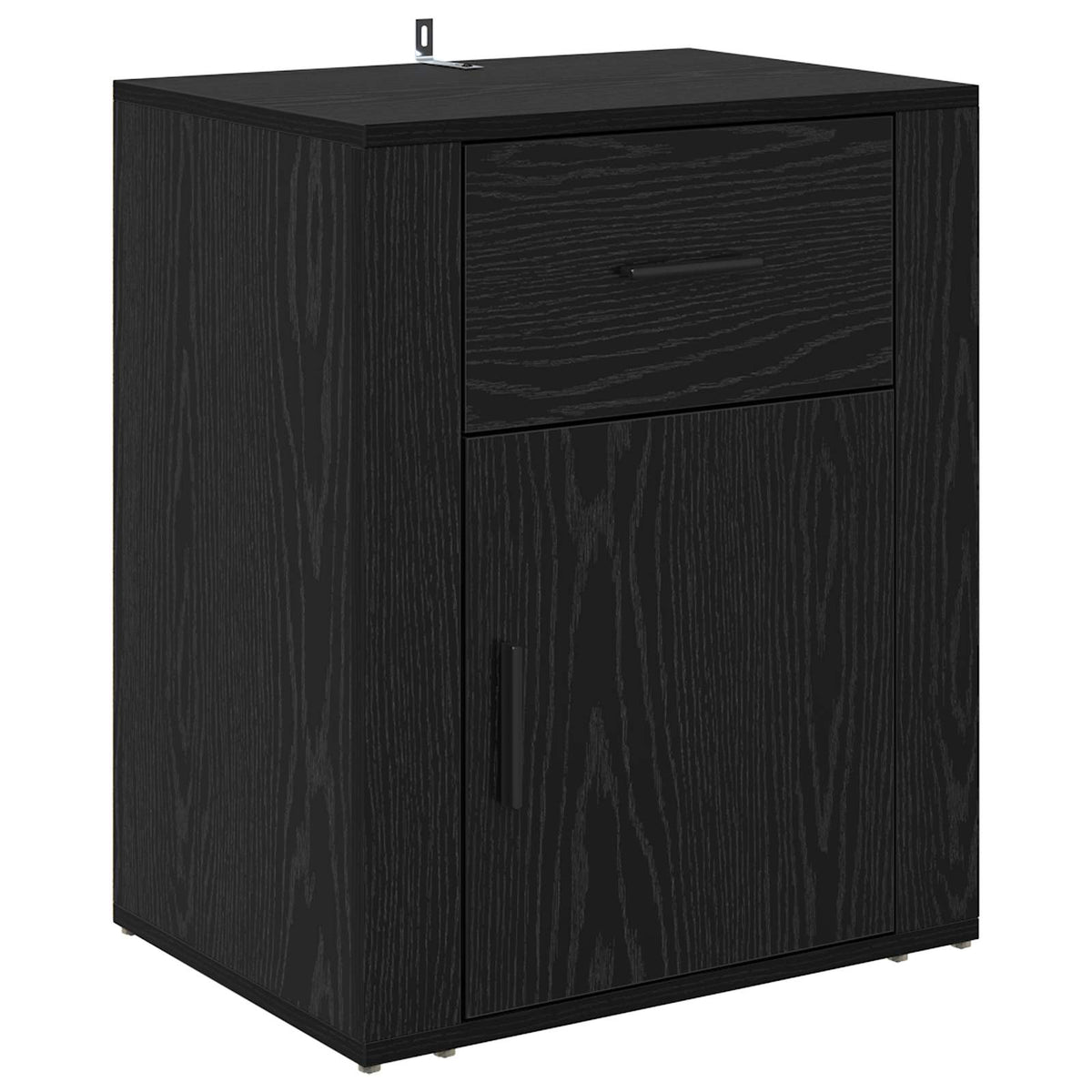 Bedside Cabinet 50x36x60 cm Engineered Wood Black oak