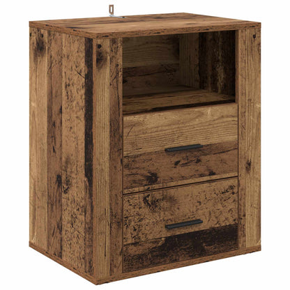 vidaXL Bedside Cabinet Old Wood 35 x 50 x 60 cm Engineered Wood 2