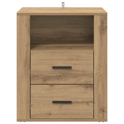 vidaXL Bedside Cabinet Artisan Oak 35 x 50 x 60 cm Engineered Wood 6