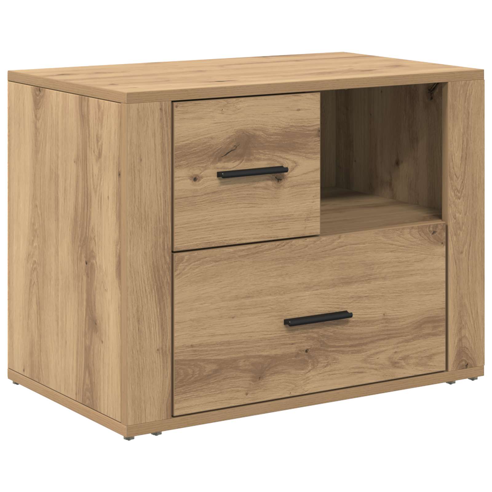 vidaXL Bedside Cabinet Artisan Oak 35 x 60 x 50 cm Engineered Wood 2