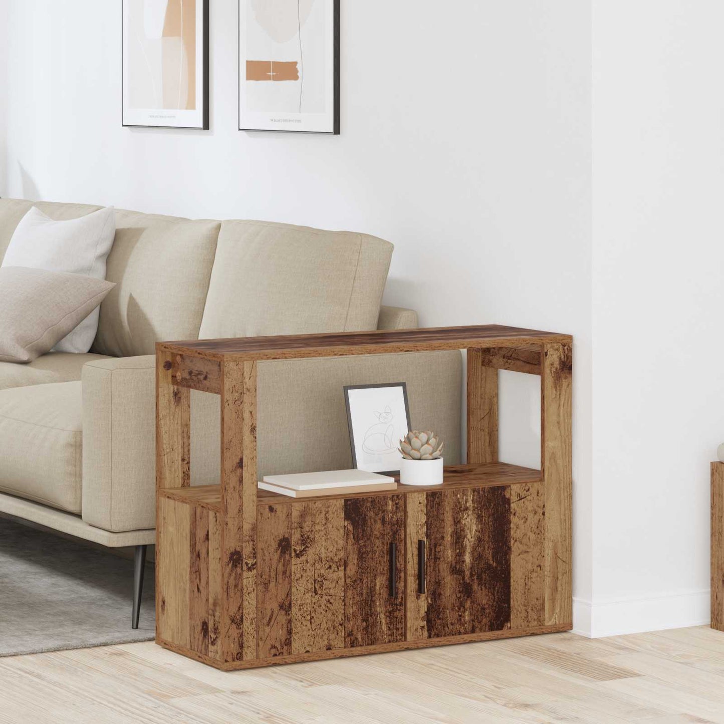 vidaXL Sideboard Old wood 80 x 30 x 60 cm Engineered Wood 1