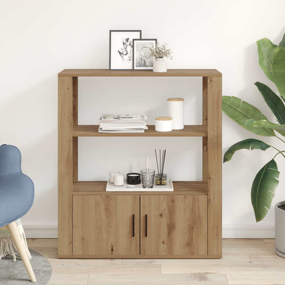 vidaXL Sideboard Artisan oak 30 x 80 x 90 cm Engineered Wood 4