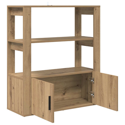 vidaXL Sideboard Artisan oak 30 x 80 x 90 cm Engineered Wood 5