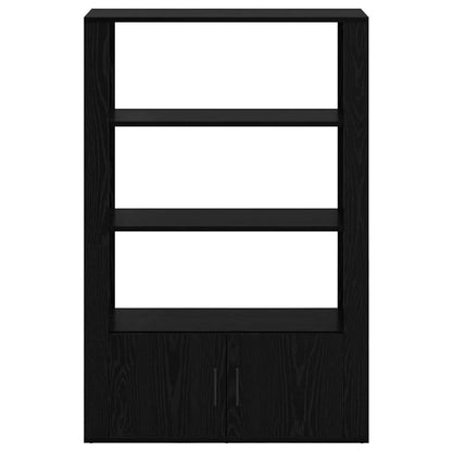 vidaXL Sideboard Black oak 30 x 80 x 119.5 cm Engineered Wood 6
