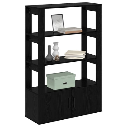 vidaXL Sideboard Black oak 30 x 80 x 119.5 cm Engineered Wood 3