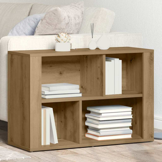 vidaXL Sideboard Artisan Oak Engineered Wood with four open compartments